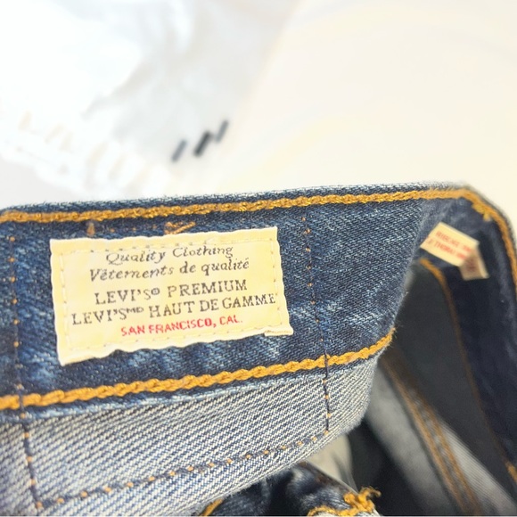 NEW! Levi’s Ribcage Straight Ankle Dark Wash Size 28 W 26 L Premium Denim Jeans - Picture 12 of 16